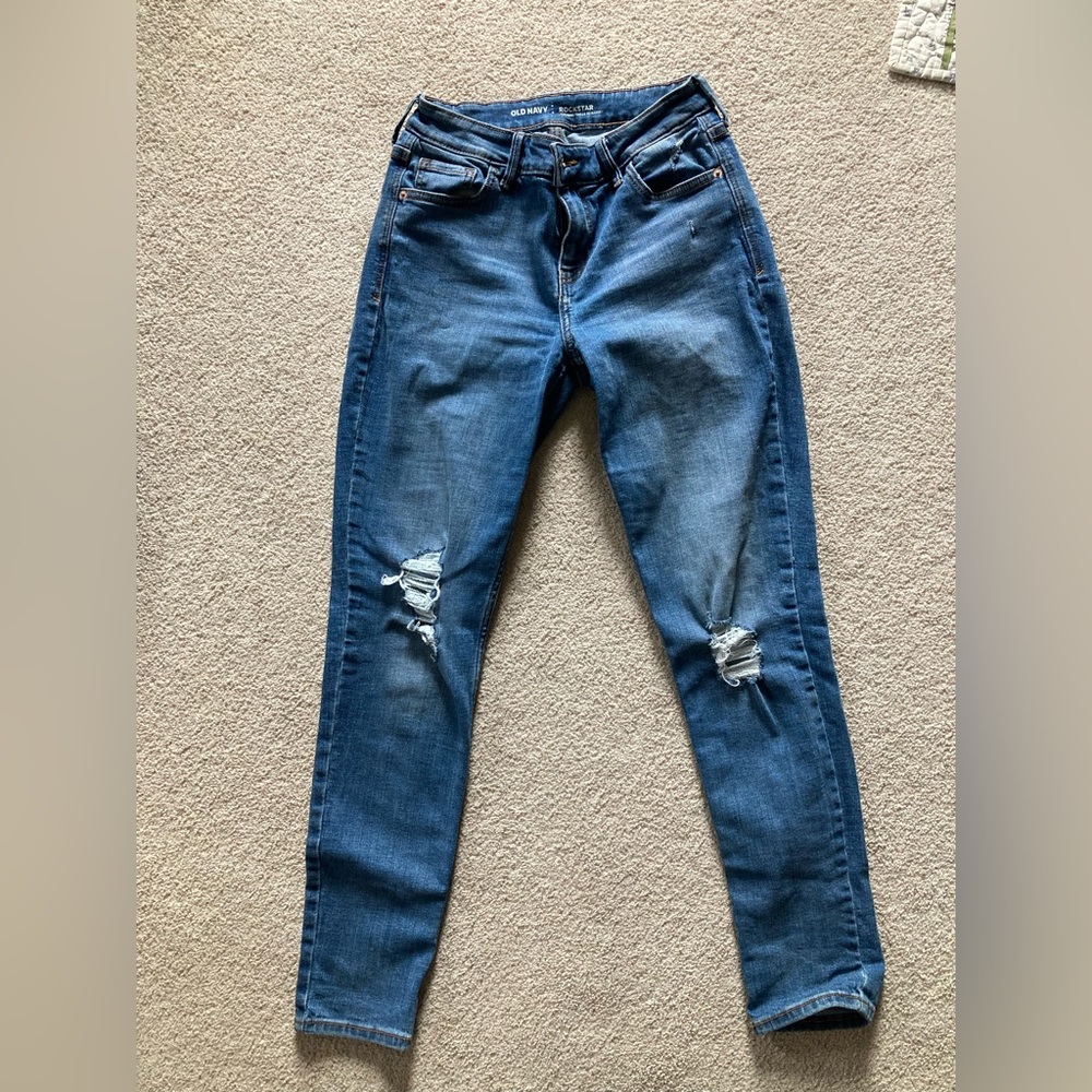 Mid rise skinny jeans